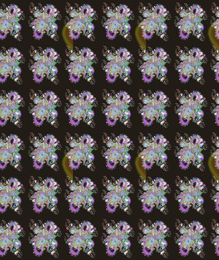 Egzotik çiçekler, gri renkte botanik parlak klasik doğa. Klasik tropikal doğal elementlerin suluboya seti. Raster illüstrasyonu.