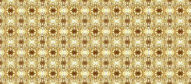 Bej, nötr ve kahverengi, altın elementlerle altın desenli. Kusursuz klasik altın desen. Raster geleneksel oryantasyon süsü.