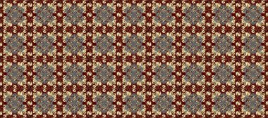 Kahverengi, bej ve gri renklerde geleneksel, klasik, altın, pürüzsüz desen. Barok tarzında kusursuz bir doğulu süsü..