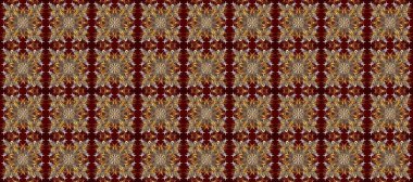 Raster geleneksel oryantasyon süsü. Kusursuz klasik altın desen. Kahverengi, bej ve kırmızı renklerde altın desenli altın elementler.