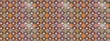 Sevimli çiçek raster deseni. Renkli Yaz Temalı eskiz kalıbı. Modaya uygun kumaş deseni. Düz Çiçek Elementleri Tasarımı.