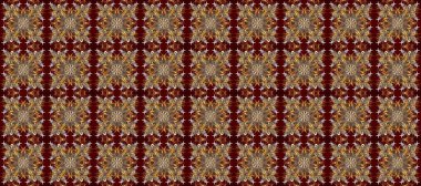 Raster geleneksel oryantasyon süsü. Kusursuz klasik altın desen. Kahverengi, bej ve kırmızı renklerde altın desenli altın elementler.