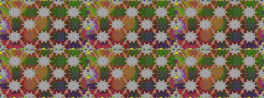 Güzel kumaş deseni. Düz çiçek öğeleri tasarım. Yaz tema Dikişsiz desen arka plan rengi. Trendy sorunsuz çiçek deseni içinde Raster illüstrasyon.