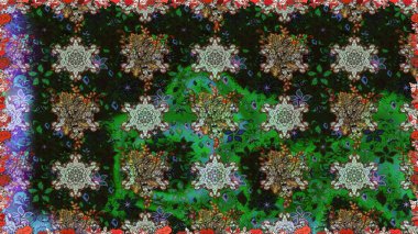 Raster Modaya uygun kumaş deseni. Gri renkli şirin çiçek deseni. Renkli Bahar Temalı Kusursuz Arkaplan. Düz Çiçek Elementleri Tasarımı.