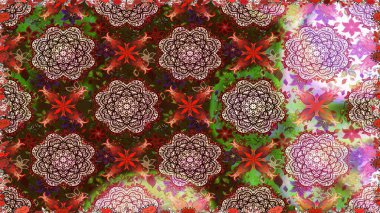 Kusursuz Vintage Çiçek Deseni. Raster Kalça dokusu deseni.