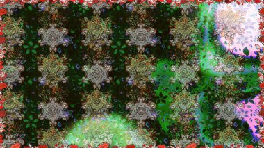 Tekstil, kumaş, ambalaj, hatıra defteri için hoş bir çiçek arkaplanı. El çizimi çiçekli, pürüzsüz bir desen. Gri arka planda. Çocuksu tasarım.