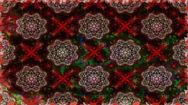 Hediye ambalaj kağıdı, tebrik kartları, posterler ve pankart tasarımı. Siyah renkli çiçekler. Raster düz çiçekleri pürüzsüz desen.