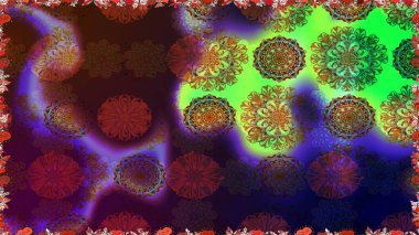 Çocuk stili. Çiçekli, kusursuz bir arkaplan. Düz Çiçek Elementleri Tasarımı. Renkli Bahar Teması Kusursuz Arkaplan.