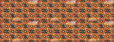 Kahverengi renklerde altın desenler ve altın elementler. Barok tarzında kusursuz bir doğulu süsü. Raster oryantal süs. Geleneksel klasik altın desen.