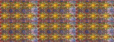 Küçük çiçekteki sevimli çiçek deseni. Güzel kumaş deseni. Güzel karalama çiçekleri olan kusursuz çiçek desenleri. Raster illüstrasyonu.