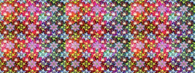 Parmak izi, kumaş, duvar kâğıdı, tekstil için raster dokusu. Renkli grunge, renkli ve mavi çiçeklerle soyut bir arka plan oluşturur. Nakış desenli çiçek deseni..