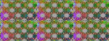 Ultraviyole kumaş deseni. Kusursuz desen. Organik motif arka planı. Raster illüstrasyonu.