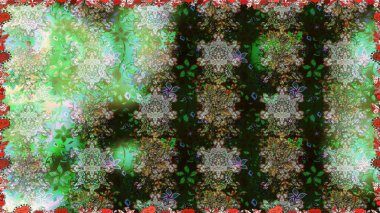 Çiçekler, suluboya ile sorunsuz çiçek desenli. Raster desen. Fantezi kumaş deseni.