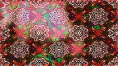 Kahverengi çiçekli kusursuz desen, suluboya çiçek deseni, sevimli çiçek, duvar kağıdı, kart veya kumaş için fayanslı. Raster - stok.