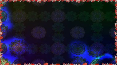 Vadinin gri renkli çiçekleri. Soyut etnik raster kusursuz desen. Çiçekler..