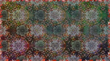 Raster illüstrasyonu. Küçük çiçekteki sevimli çiçek deseni. Kusursuz Tony kumaş deseni. Modaya uygun kumaş deseni.