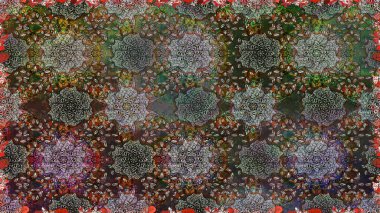 Çiçeğin suluboya çizimlerinin mükemmel deseni. Moda baskısı. Suluboya kusursuz desen. Dekorasyon ve tasarım için güzel bir desen. Eski.