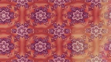 Renkli unsurlarla hareketli arka plan görüntüleri. Çiçekler. Eski model. Bayrak tarzı. Video kaydı. Şablon. Döngü. Kusursuz..