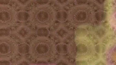 Renkli unsurlarla hareketli arka plan görüntüleri. Çiçekler. Eski model. Bayrak tarzı. Video kaydı. Şablon. Döngü. Kusursuz..