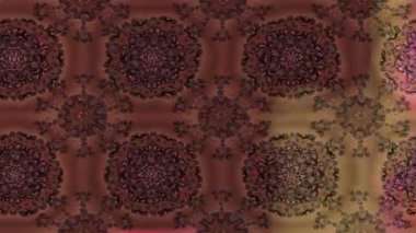 Renkli unsurlarla hareketli arka plan görüntüleri. Çiçekler. Eski model. Bayrak tarzı. Video kaydı. Şablon. Döngü. Kusursuz..