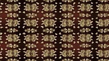 Renkli unsurlarla hareketli arka plan görüntüleri. Çiçekler. Eski model. Bayrak tarzı. Video kaydı. Şablon. Döngü. Kusursuz..