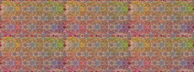 Çiçekli bahar çiçekleri. Küçük çiçekte güzel bir desen. Motley illüstrasyonu. Moda baskıları için zarif bir şablon. Küçük renkli çiçekler..