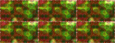 Renkli Yaz Temalı Kusursuz Arkaplan. Düz Çiçek Elementleri Tasarımı. Kahverengi renkli çiçekler. Raster illüstrasyonunda trendsiz çiçek deseni.