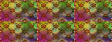 Çiçeklerle kusursuz desen. El çizimi. Kahverengi renkli çiçekler. Suluboya çizimi.