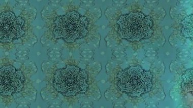 Renkli unsurlarla hareketli arka plan görüntüleri. Çiçekler. Eski model. Bayrak tarzı. Video kaydı. Şablon. Döngü. Kusursuz..