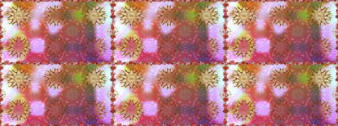 Raster çiçekli arka plan. Güzel, pürüzsüz bir desen. Renkli Yaz Temalı Kusursuz Arkaplan. Düz Çiçek Elementleri Tasarımı. Güzel kumaş deseni. Yazdır.