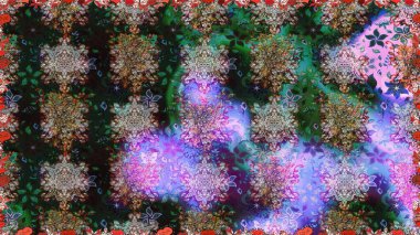 Raster illüstrasyon. Küçük çiçek sevimli çiçek desen. Sorun -suz.