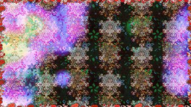 Raster suluboya çiçek deseni, narin çiçekler, gri çiçekler, tebrik kartı şablonu. Raster Güzel kumaş deseni.