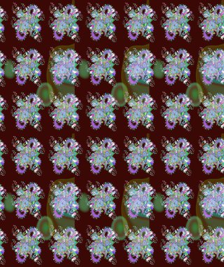 Şirin çiçek elementleri. Düz Çiçek Elementleri Tasarımı. Renkli Bahar Teması eskiz kalıbı. Raster illüstrasyonu. Çizim deseni Modaya uygun kumaş deseni.