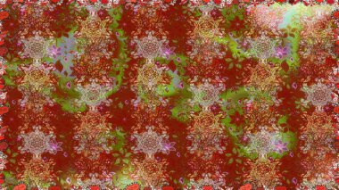 Organik elementler. Raster deseni. Suluboya etkisi. Botanik kusursuz desen.