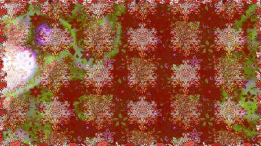 Klasik çiçek desenli. Yumuşak fayans. Sarma, tekstil ve duvar kâğıdı için kusursuz çiçek arkaplanı. Yumuşak pamuk tasarımı. Raster taze dokusu.