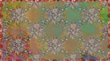 Tatlı suluboya, dikişsiz çiçek deseni. Kartlar, davetiyeler, tarih kartları ve daha fazlası için kullanılabilir. Büyük bir suluboya çiçek seti..