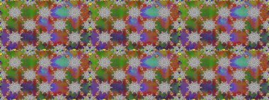 Küçük çiçekte hoş bir çiçek deseni var. Kahverengi renkler ve parlak çiçekler üzerinde soyut, pürüzsüz desen. Çiçek elementli zarif raster dokusu..