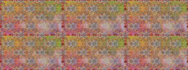 Kahverengi renkli güzel bir tekstil. Çiçeklerle suluboya desenli çiçek deseni. Raster illüstrasyonu.