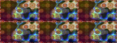 Zarif, parlak ve pürüzsüz kahverengi çiçek desenli tasarım. Raster. Sabıka baskıları, bebek kıyafetleri, duvar kâğıtları, paket kutuları vb..