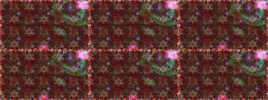 Çiçek deseni duvar kağıdı, desen dolguları ve web sayfası arka planı için kullanılabilir. Süslü, dikişsiz, soyut çiçeklerle süslenmiş. Şekillendirilmiş çiçeklerle kusursuz desen.