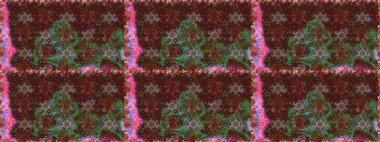 Düz Çiçek Elementleri Tasarımı. Çiçeksel fantezi tasarımı, parlak bir arka planda, kusursuz bir desen. Renkli Bahar Teması Kusursuz Arkaplan.