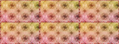 Renkli Bahar Temalı Kusursuz Arkaplan. Bej renkli çiçekler. Düz Çiçek Elementleri Tasarımı. Raster illüstrasyonunda kusursuz çiçek deseni.