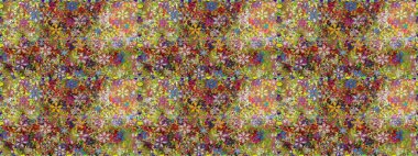 Raster illüstrasyonu. Asya tekstil tarzında. Kusursuz çiçek deseni. Kahverengi renkli çiçekler. Raster illüstrasyonu.