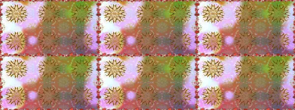 Zentangle soyut çiçekleri. Renkli Bahar Temalı Kusursuz Arkaplan. Raster illüstrasyonu. Güzel kumaş deseni. Düz Çiçek Elementleri Tasarımı. Çiçek tozu..