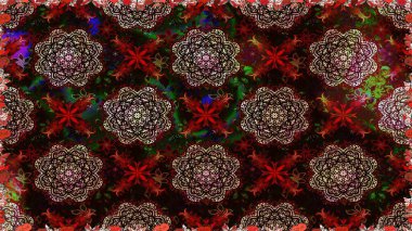 Modern stil dokusu. Çiçek desenli raster, siyah çizgi grafik deseni soyut raster arkaplan.