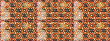 Duvar kâğıdı barok, İspanyol kumaşı. Çiçek deseni. Kahverengi renklerde altın elementler. Şık bir grafik desen. Kusursuz raster arkaplanı.