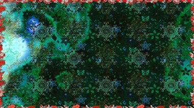 Çiçekli karalama şeklinde Raster çiçek deseni. Gri renkli çiçekler. Yumuşak, bahar çiçekli arka plan.