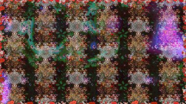 Tekstil ya da kitap kapakları, imalat, duvar kağıtları, baskı, hediye paketi ve yapıştırma kitabı için çiçeksiz arka plan. Küçük çaplı çiçeklerdeki basit şirin desenler. Raster illüstrasyonu.