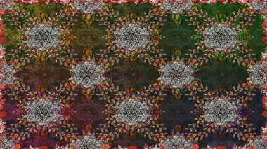 Çiçekli karalama şeklinde Raster çiçek deseni. Gri renkli çiçekler. Nazik, narin çiçek arkaplanı.