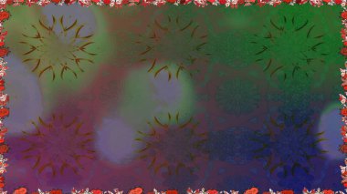 Moda baskıları için zarif bir şablon. Parlak renkli çiçekleri ve yeşil renkli yaprakları olan kusursuz çiçek desenleri. Halk tarzı. Modern çiçek arkaplanı.